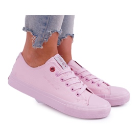 Dame Sneakers Cross Jeans Pink DD2R4033 lyserød