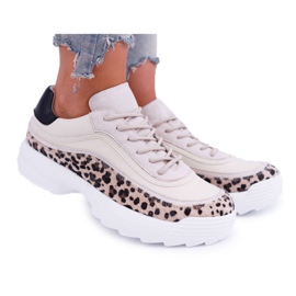 FC1 Sportssko til kvinder Leopard Debora beige brun