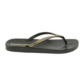 Ipanema 82763 sorte flip-flops gul
