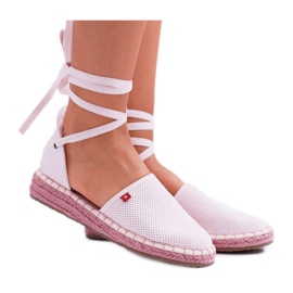 Kvinders Espadrilles Big Star på den lyserøde platform DD274A192