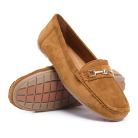 CON Dame Loafers Light Eco-ruskind Camel Think brun