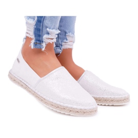 Kvinders Espadrilles Big Star flettet sål sølv DD274770 grå