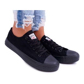 Smith's Black kvinders lave sneakers sort