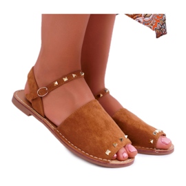 Kvinders sandaler Lu Boo ruskind Camel Silena brun