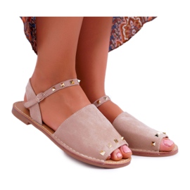 Sandaler til kvinder Lu Boo Suede Beige Silena