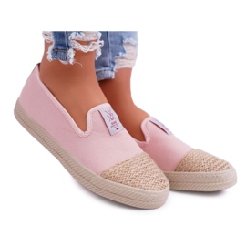 Dame Espadrilles Cross Jeans Pink DD2R4048 lyserød