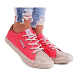 Dame Sneakers Cross Jeans Pink DD2R4096 lyserød