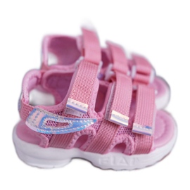 FRROCK Børnesandaler med velcro til piger Pink Kimmi lyserød