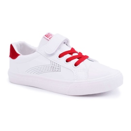 Børnesneakers Big Star With Velcro White DD374106 ['hvid'] hvid