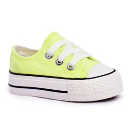 FRROCK Børnesneakers Brocade Lime Neon Misty gul