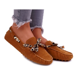 Kvinders loafers Lu Boo Komfortabel kamelplomme brun