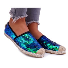 Kvinders Espadrilles Lu Boo Grøn pailletter Destino