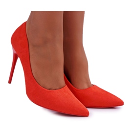 PS1 Kvinders Stiletter Suede Orange Yanna