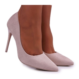 SEA Kvinders Stiletter Suede Beige Yanna