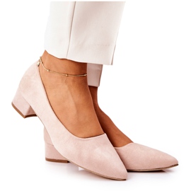 PS1 Klassiske damepumper ruskind Beige Rheya