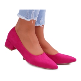 PS1 Klassiske damepumper ruskind Fuchsia Rheya lyserød