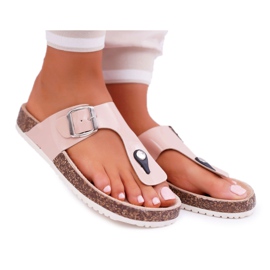 SEA Kvinders hjemmesko Flip-flops På Corks, lakeret pink palet lyserød