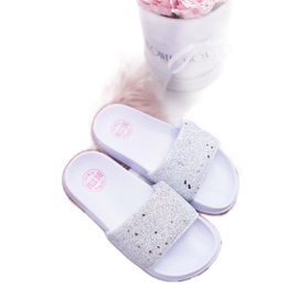Børn og ungdom Big Star White Glitter Sandaler AA374086 hvid