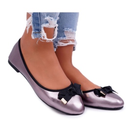 EVE Elegante kvinders Ballerinas Graphite LaDonna flerfarvet grå