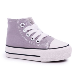 FRROCK Klassiske børnesneakers høj med lynlås grå filemon