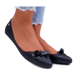HV Dame sort gummi Ballerinas Meliski Syntha