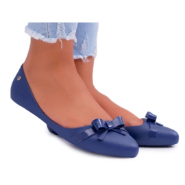 HV Marineblå gummiballerinas til kvinder Meliski Syntha marine blå