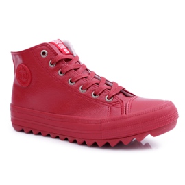 Kvinders sneakers Big Star High Warm Red EE274112 rød