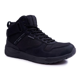 Herresportssko Big Star High Outdoor Black EE174461 sort