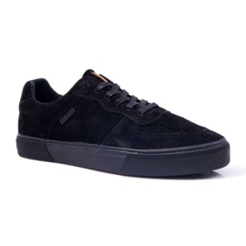 Herre Sneakers Low Big Star Suede Sort EE174362