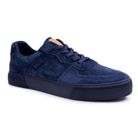 Herresneakers Big Star Suede Marineblå EE174363 marine blå