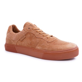 Herresneakers Low Big Star Suede Beige EE174361