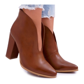 SEA Kvindestøvler på hæl Slip On Brown Mantana brun