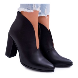 SEA Kvinders støvler på hæl Slip On Black Mantana sort