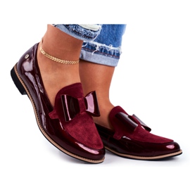 Kvinder Brogues Maciejka lakerede loafers Bourgogne 04099-44 / 00-1 rød flerfarvet