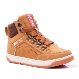 Børnesko Sko Sneakers Big Star fåreskind kamel EE374085 brun