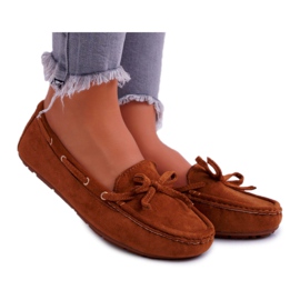 S.Barski Loafers til kvinder Suede Camel S. Barski Gustoben brun