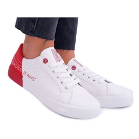 Dame Sneakers Cross Jeans Hvid EE2R4016C rød