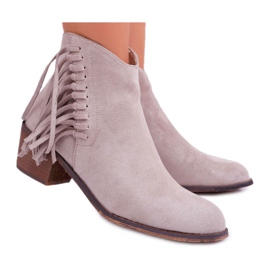 Cowboystøvler til kvinder Beige Agnes