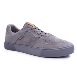 Herresneakers Big Star Suede Grey EE174365 grå