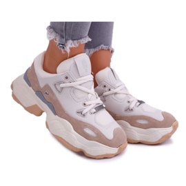 Sportssko til kvinder Big Star af Daniel Lopez Beige FF274429