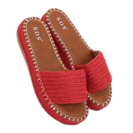 Røde espadrilletøfler 7970-PL Rød