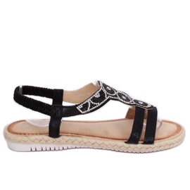 Sorte espadrillessandaler CO-78 Sort