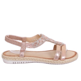Champagne espadrilles sandaler CO-78 Champagne lyserød