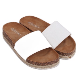 Hvide espadrilletøfler 6130 Hvide