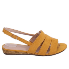 Sandaler honning espadrilles 9291 Amarillo gul