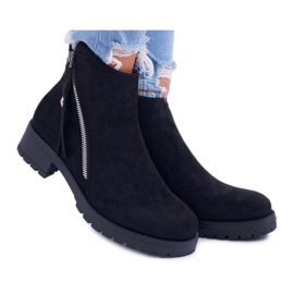 SEA Damestøvler Warm Suede Two Sliders Sort Ohoo