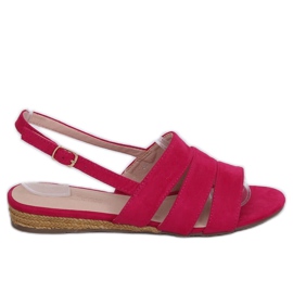 Fuchsia espadrilles sandaler 9291 Fuxia lyserød