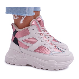 Kvinders sportssko Pink Warm Midrow lyserød