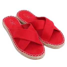 Røde espadrilletøfler 499-35 Rød