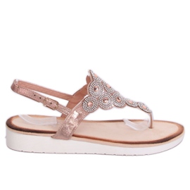 Champagnesandaler 7887-PL Champagne sort